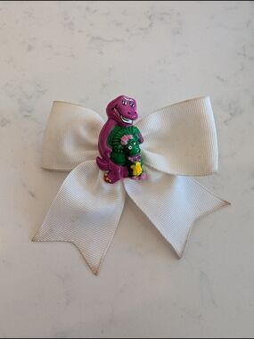 Vintage Barney The Dinosaur Barette/Hair clip